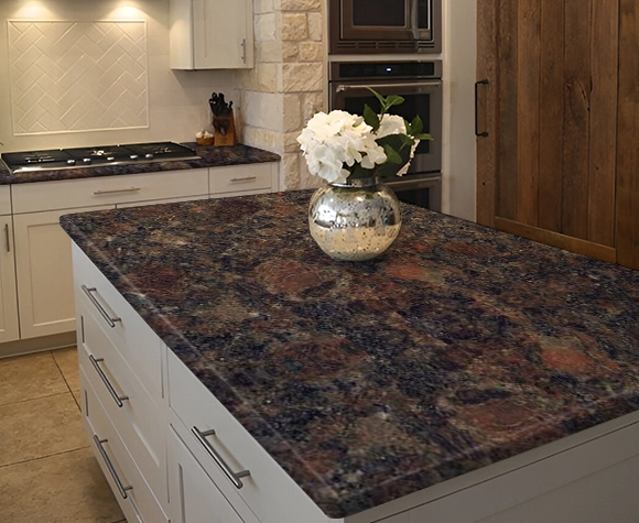 coffee pearl granite kitchen countertop polished brown finish