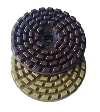 close up of resin bond abrasive disc surface